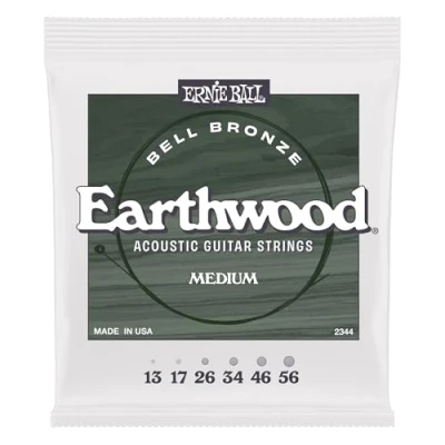 Abbildung von Ernie Ball Medium Earthwood Bell Bronze Gitarrensaiten Westerngitarre 13 56