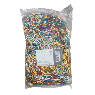 Abbildung von pavo 8013036 Gummiringe im Beutel, natur, 38 mm, Großpackung