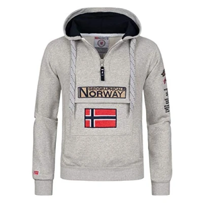 Abbildung von Geographical Norway Herren Pullover Gymclass Blended Grey XXL