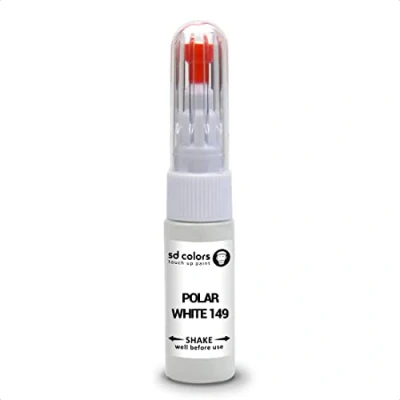 Abbildung von SD COLORS Polar White 149 Reparatur Set für Mercedes Reparaturstift, 20 ML, Kratzer, Chips, Farbcode 149, Polarweiß