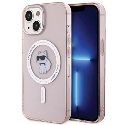 Abbildung von Karl Lagerfeld KLHMP15SHFCCNOP Hülle für iPhone 15 6.1&quot; Rosa hardcase IML Choupette