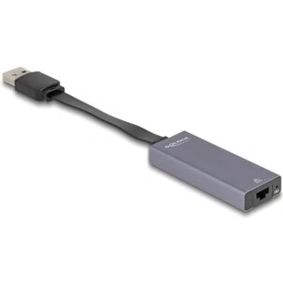 Abbildung von Delock USB Typ A Adapter zu 2,5 Gigabit LAN Slim