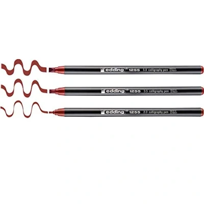 Abbildung von Edding 1255 Kalligrafiestift sortiert 3pcs Karmesin