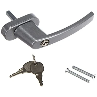 Abbildung von Olympia Fenstergriff mit Schloss FGS 100 silber