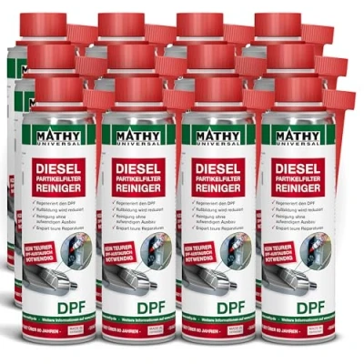 Abbildung von MATHY DPF Partikelfilter Reiniger Diesel (12 x 300 ml) hochwirksamer Systemreiniger für Dieselmotoren Additiv