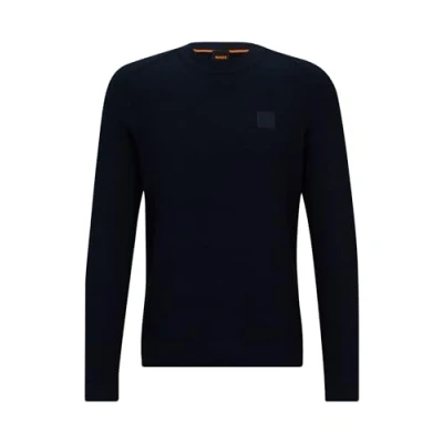 Abbildung von BOSS Anion Strickpullover, Herren, Größe: Small, Dark blue