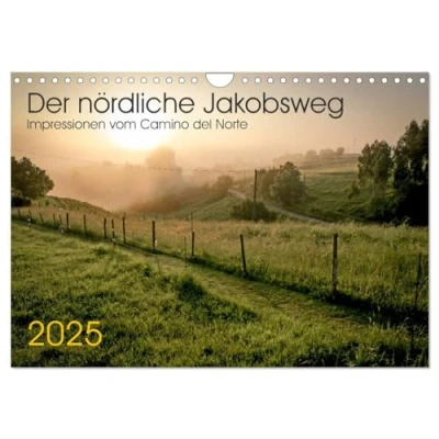 Abbildung von Der nördliche Jakobsweg (Wandkalender 2025 DIN A4 quer), CALVENDO Monatskalender