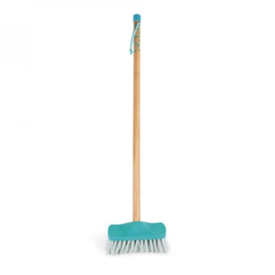 Abbildung von Janod From 3 years old Happy Garden Large Plastic and Wooden Broom Imitation Toy J03189, Blau