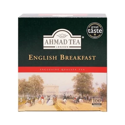 Abbildung von Ahmad Tea English Breakfast Teebeutel mit Band/Tagged, Schwarzer Tee, 200 gramm