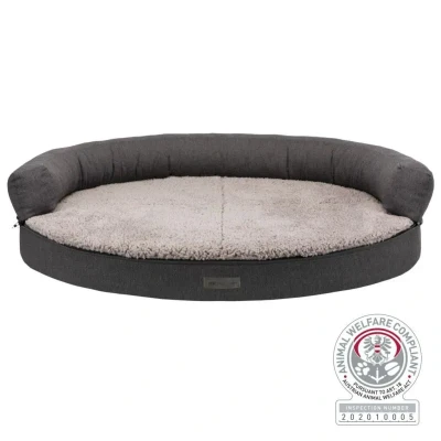 Abbildung von Vital Sofa Bendson, oval 75 x 60 cm / Dunkelgrau Hellgrau