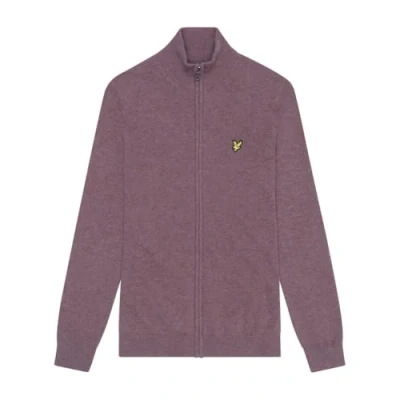 Abbildung von Lyle &amp; Scott ZIP Through Strickjacke, Herren, Größe: Medium, X highland mauve marl