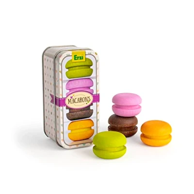 Abbildung von Erzi® Spiellebensmittel Macarons in der Dose, Kaufladen, (Set, 4 tlg., 1), Made Germany