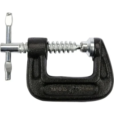 Abbildung von Yato Schraubzwinge C 25 300 mm Fixier Zwingen Spann Zwinge, (Länge nach Wahl, 1 Stück), pulverbeschichtet