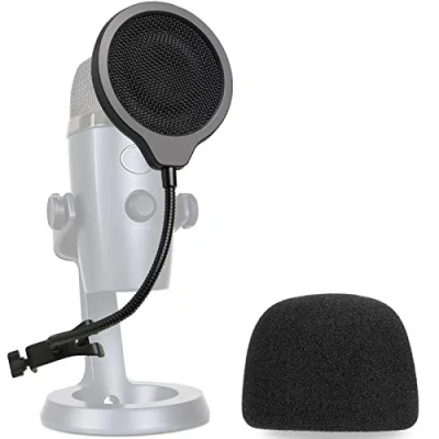 Abbildung von Nano Mikrofon Popschutz mit Windschutz Dreischichtiger Pop schutz und Windshield für das Blue Mic zur Aufnahme von YOUSHARES
