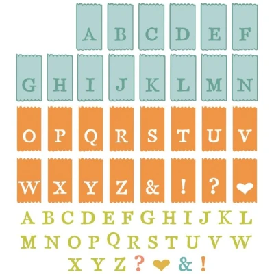 Abbildung von Sizzix 49 and Market Stempel mit Rahmen, A5, transparent
