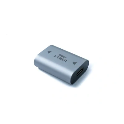 Abbildung von System S USB 3.1 Gen 2 Adapter Typ C Buchse zu A Kabel in Grau