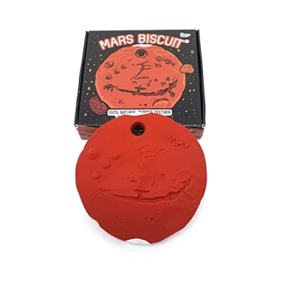 Abbildung von Mars Biscuit Babyspielzeug aus Naturkautschuk zum Zahnen, Baden und für sensorisches Spielen