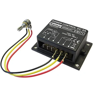 Abbildung von Kemo M171 PWM Leistungsregler 9 28 V/DC, max. 10A. Regeln von Gleichspannungslasten: Motoren, Glühlampen, Heizungen, LED&#039;s mit Vorwiderständen