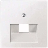 Abbildung von Schneider Electric Merten 298319 Zentralplatte für UAE Einsatz, 1fach, System M, polarweiß