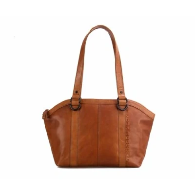 Abbildung von Spikes &amp; Sparrow Henkeltasche, echt Leder