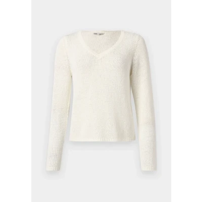 Abbildung von ONLY Onlgeena V NECK Strickpullover, Damen, Größe: XS, Cloud dancer