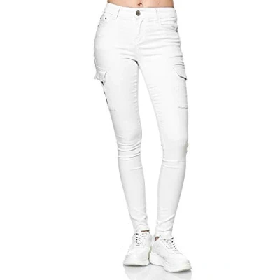 Abbildung von Elara Cargohose Damen Cargo Jeans (1 tlg)