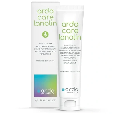 Abbildung von Ardo Care Lanolin Brustwarzensalbe 30ml beruhigt, schützt und pflegt Deine Brustwarzen ultra reines medizinischer Güte streichzart neutral im Geruch