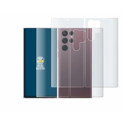 Abbildung von BROTECT Full Cover Schutzfolie Matt für Samsung Galaxy S22 Ultra 5G (Display+Rückseite) (2 Stück) Screen Displayschutz Folie, Curved