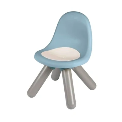 Abbildung von Smoby Life Kinderstuhl Blau Aus recyceltem Material, UV beständig, Stabiler Kunststoff, für drinnen &amp; draußen, ab 18 Monaten