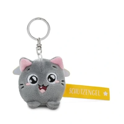 Abbildung von Schlüsselanhänger Katze &quot;Schutzengel!&quot; gelb 5cm