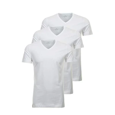 Abbildung von RAGMAN Herren T Shirt 3er Pack V Neck Body Fit, Weiss, XL