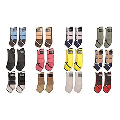 Abbildung von HKM Beinschutz Colour Neopren Grau/Schwarz XL