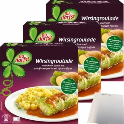 Abbildung von Du darfst Menü Wirsingroulade 3er Pack (3x375g Packung) + usy Block