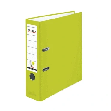 Abbildung von 20 x Falken Ordner S80 A4 PP Color 80mm neongrün
