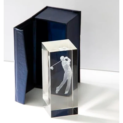 Abbildung von Longridge Inverness 3D Golf Ball Crystal Trophy 120Mm