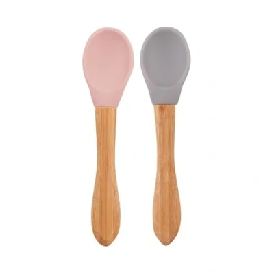 Abbildung von MinikOiOi 101060018 2 Holzlöffel Schaufeln rosa/grau