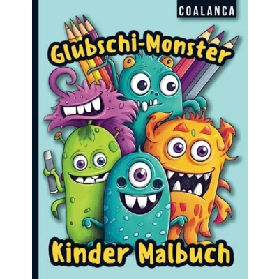 Abbildung von Glubschi Monster Malbuch für Kinder ab 4 Jahre 56 verrückte zum Ausmalen