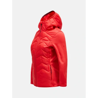 Abbildung von Peak Performance W Elevate Liner Hybrid Hood Damen BRILLIANT RED M