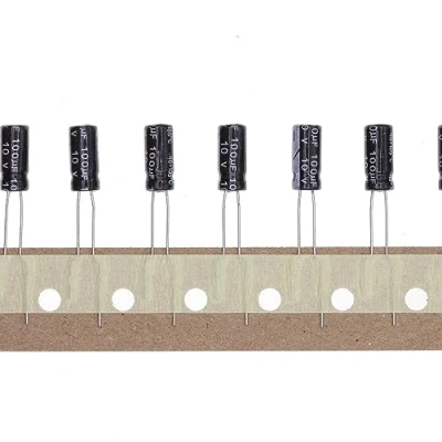 Abbildung von 100 Stück 10V 100UF Steckbarer Aluminium Elektrolytkondensator 5x11 5 * 11mm