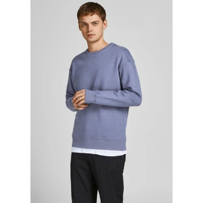 Abbildung von Jack &amp; Jones Estar Basic CREW NECK Sweatshirt, Herren, Größe: Small, Blue