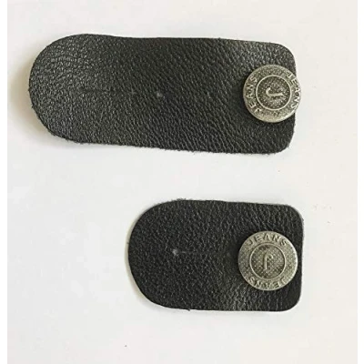 Abbildung von Chriluka 2 Set a Hosenknopfverlängerung Hosenbunderweiterung Leder für Umstandshose Umstandskleidung