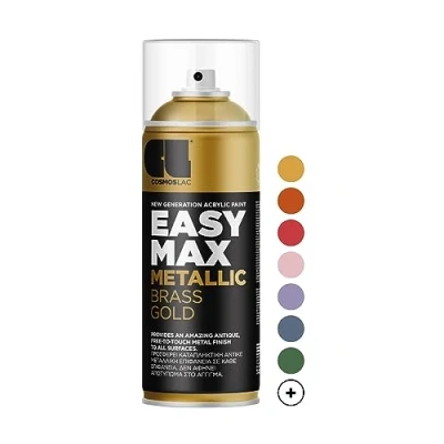 Abbildung von COSMOS LAC Sprühflasche EASYMAX Sprühlack matt mit extrem hoher Deckkraft in vielen versch. Farben Spraydosen Sprühfarbe DIY Lack Acryllack Spray Paint Farbspray Sprühdose Lackspray, zwei Sprühkappen inkl.