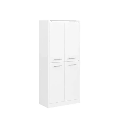 Abbildung von Schildmeyer Trient Hochschrank 701611, Holzwerkstoff, weiß matt, 70,7 x 35 157,5 cm