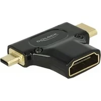 Abbildung von HDMI A Buchse &gt; Mini C + Micro D Stecker, Adapter