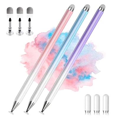 Abbildung von Tablet Stift Android Stylus Pen für Samsung/Huawei/Lenovo/Mi/Vivo, Universal mit Hoher Präzision und Neigungs Empfindlichkeit(Weiß)
