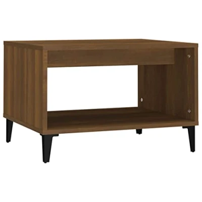 Abbildung von vidaXL Couchtisch Beistelltisch Wohnzimmertisch Kaffeetisch Sofatisch Teetisch Telefontisch Tisch Wohnzimmer Braun Eichen Optik 60x50x40cm Holzwerkstoff