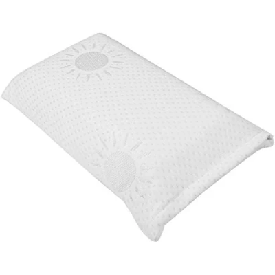 Abbildung von Kopfkissen mit Memory Foam und abnehmbaren Bezug, Nackenkissen/Reisekissen in 42x23cm