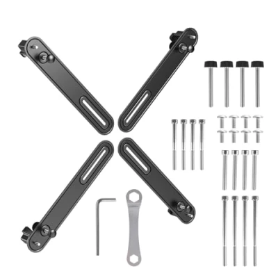 Abbildung von Maclean Universal VESA Adapter für 13“ 32“ Zoll Bildschirme ohne Bohrungen bis 10kg Passende Halterungen mit Standard 75x75 mm und 100x100 Monitor Set MC 990