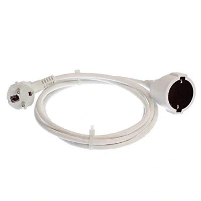 Abbildung von as Schwabe Kunststoff Verlängerung 10 m PVC Leitung mit Schutzkontaktstecker &amp; Schutzkontaktkupplung ­ 230 V / 16 A Schuko Verlängerungskabel Kunststoffummantelung IP20 Weiß, 51011