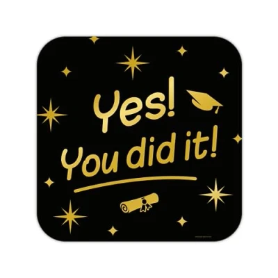 Abbildung von Yes! You Did It! Türschild Classy 50x50cm